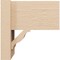Ekena Millwork 8-in W x 12-in D x 12-in H Funston Block Rough Cedar Woodgrain TimberThane Outlooker, Primed Tan OUTUR080X12X12FST44RCPR - alternate 5